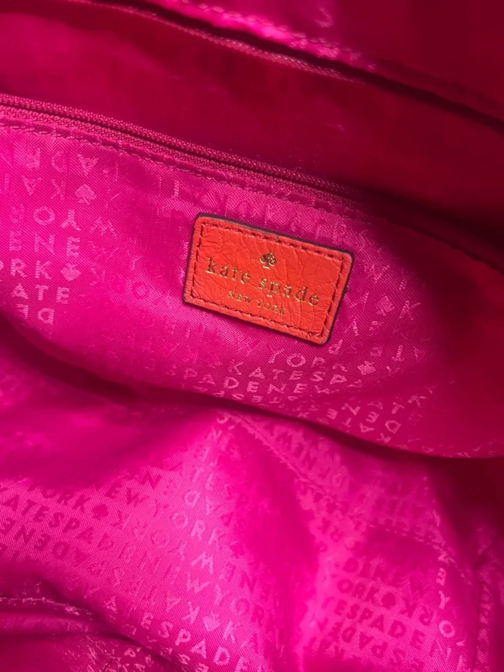 Kate Spade Perri Lane Bubbles Perforated Leather Satchel in Empire Red - Picture 10 of 14